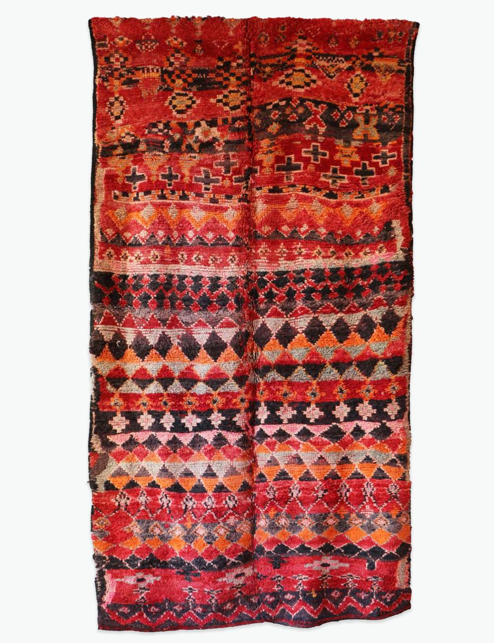 Tribal Geometric Carpet 10.4 x 5.3 ft / 317 x 164 cm