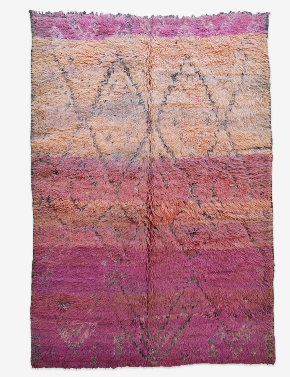 Moroccan Shaggy Wool Rug 9.7 x 6 ft / 295 x 185 cm