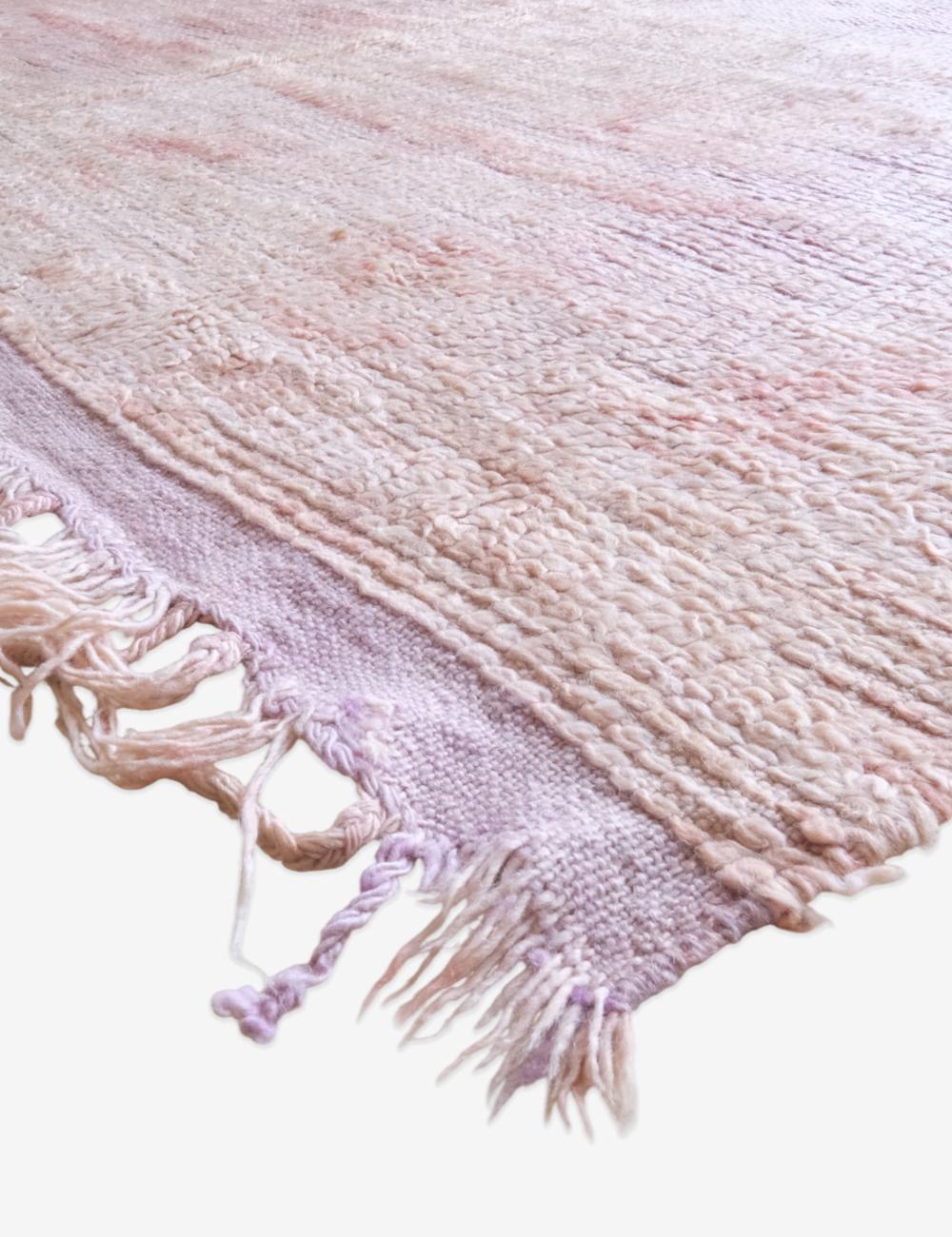 Moroccan Handwoven Lavender Purple Rug 10.4 x 5.5 ft / 318 x 169 cm