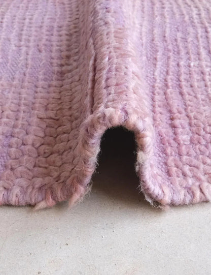 Moroccan Handwoven Lavender Purple Rug 10.4 x 5.5 ft / 318 x 169 cm - Surcoma