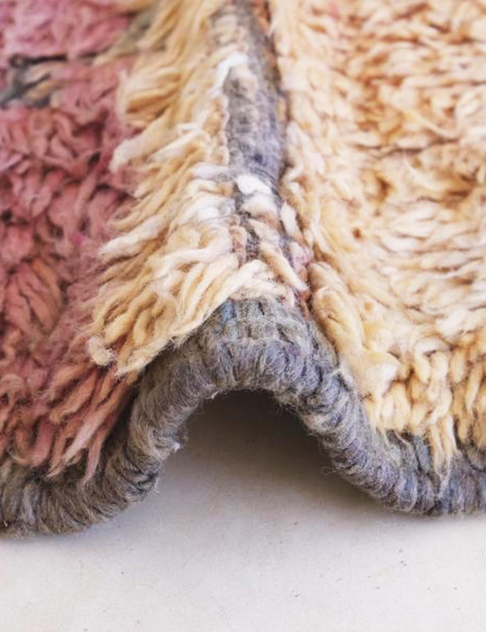 Moroccan Shaggy Wool Rug 9.7 x 6 ft / 295 x 185 cm