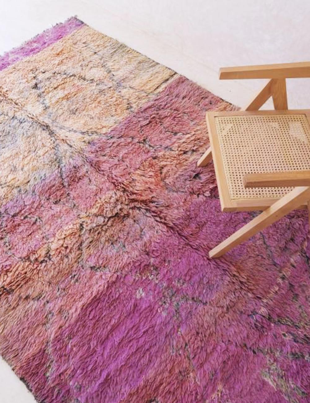 Moroccan Shaggy Wool Rug 9.7 x 6 ft / 295 x 185 cm
