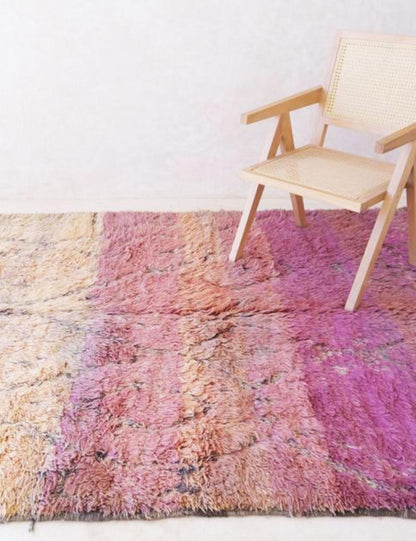 Moroccan Shaggy Wool Rug 9.7 x 6 ft / 295 x 185 cm