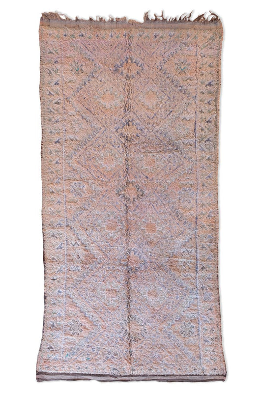 Moroccan Beni M'Guild Wool Rug 11.6x5.5 ft / 355x170 cm