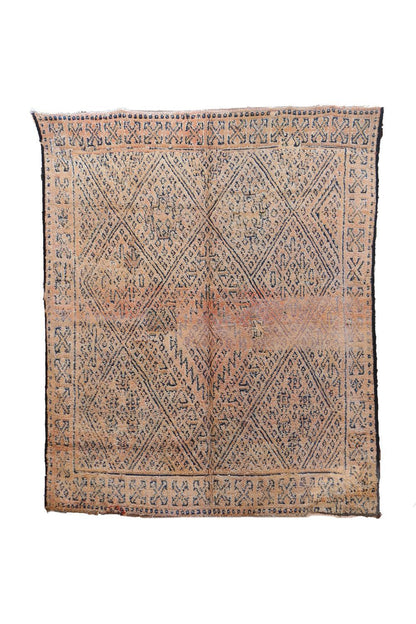 Moroccan Beni MGuild Wool Rug 7.9 x 6.5 ft / 240 x 199 cm - Surcoma
