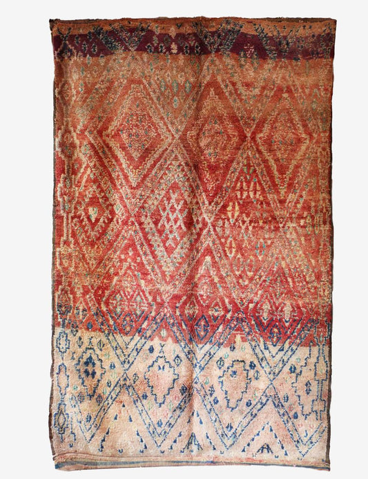 One of a kind Moroccan Rug 11.4 x 6.82 ft / 346 x 208 cm