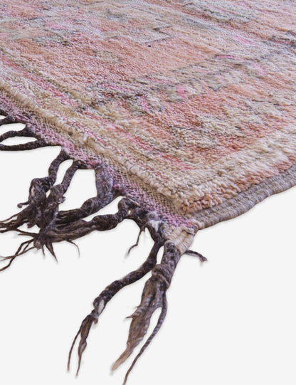 Unique Moroccan Wool Rug 12.1 x 6.2 ft / 370 x 190 cm
