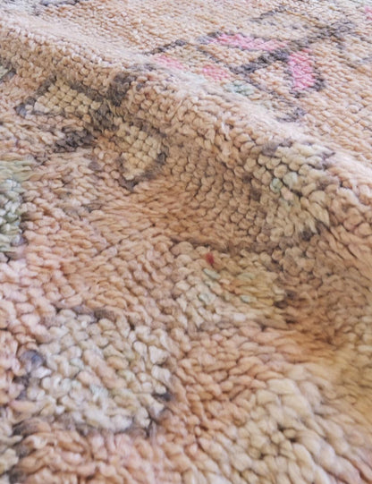 Unique Moroccan Wool Rug 12.1 x 6.2 ft / 370 x 190 cm