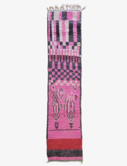 Vibrant Moroccan Runner Rug 11.6 x 2.7 ft / 354 x 83 cm - Surcoma