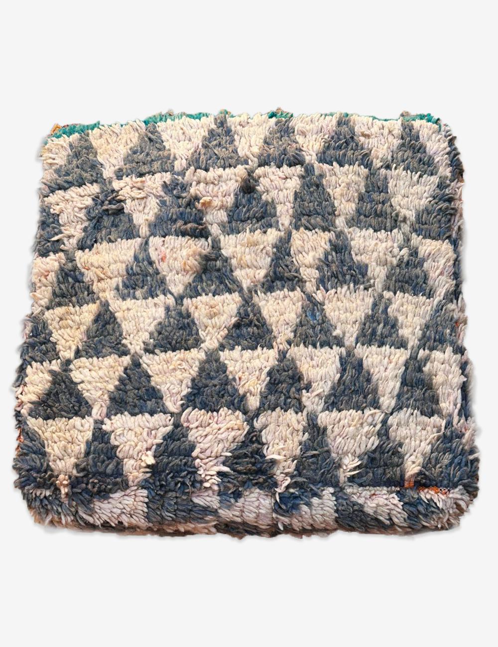 Vintage Berber Wool Pouf