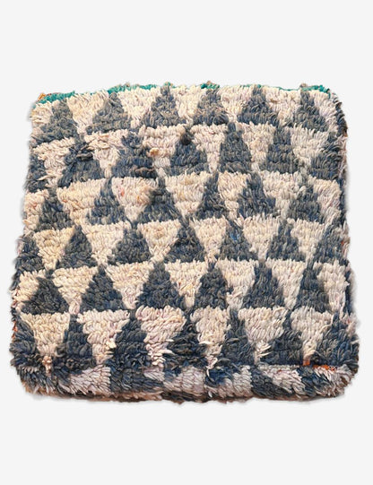Vintage Berber Wool Pouf