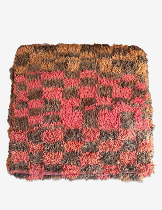 Checker Pattern Pouf