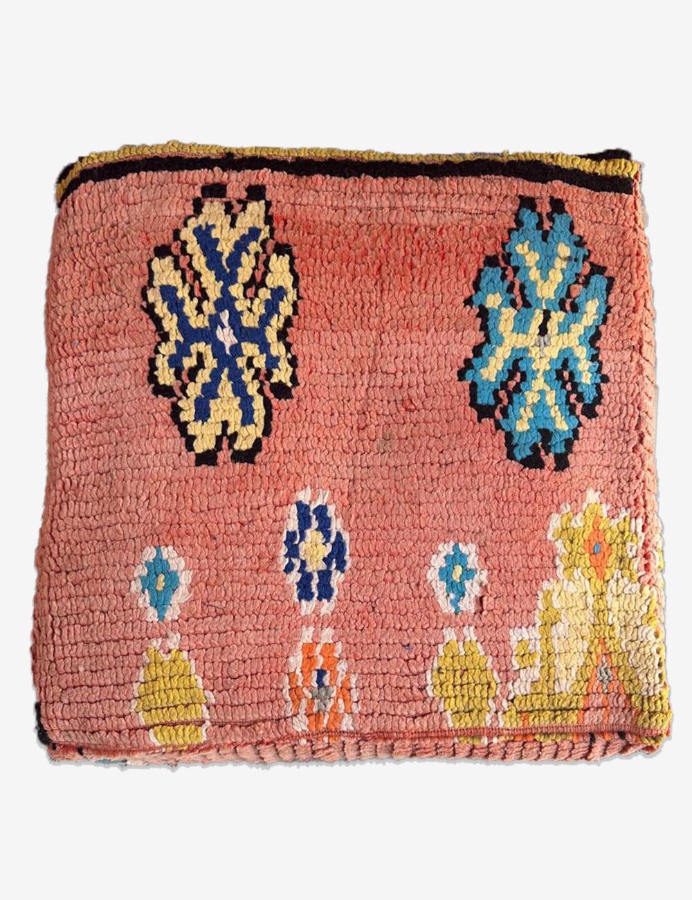 Pink Vintage Moroccan Floor Cushion