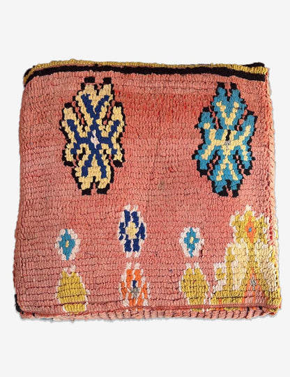 Pink Vintage Moroccan Floor Cushion
