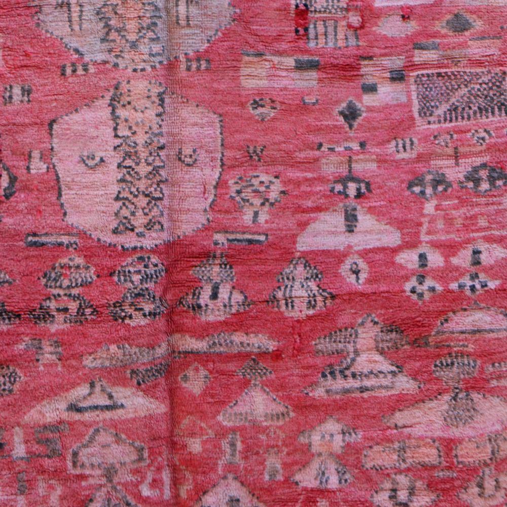 Moroccan Rehamna Wool Rug 8.5 x 5.8 ft / 260 x 178 cm - Surcoma