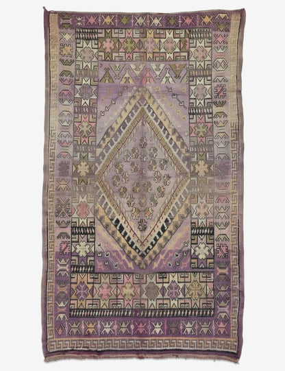 Vintage Moroccan Area Rug 9.8 x 5.8 ft / 300 x 177 cm