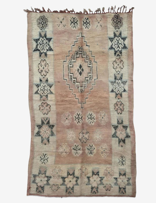 Soft Blush Moroccan Rug 9.7 x 5.3 ft / 296 x 164 cm