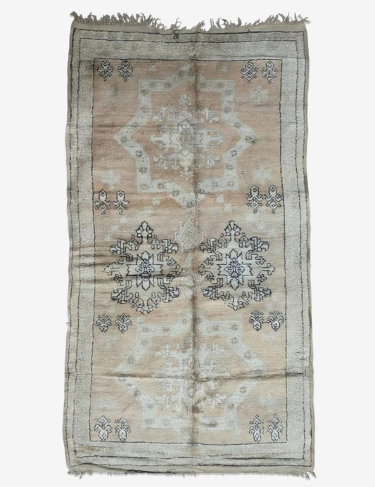 Ivory Berber Carpet 11.8 x 6.2 ft / 360 x 189 cm