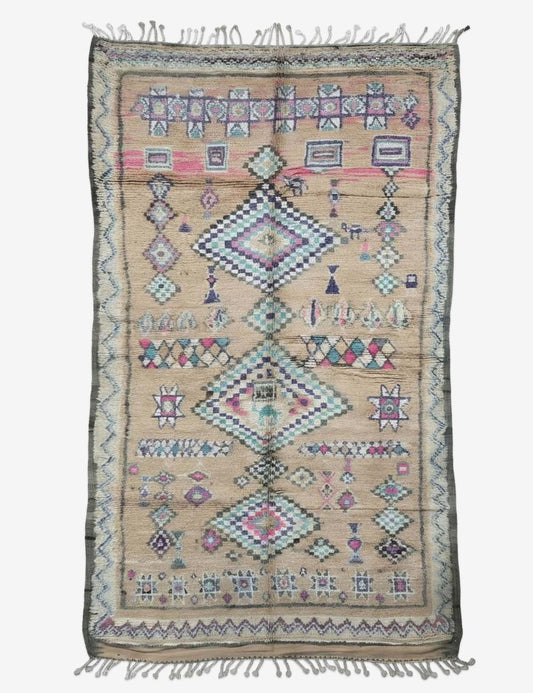 Vintage Boujad Rug 10.5 x 6 ft / 320 x 184 cm