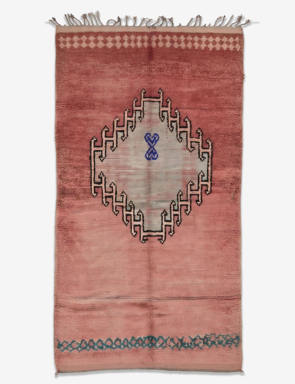 Faded Pink Rug 11 x 5.5 ft / 336 x 170 cm