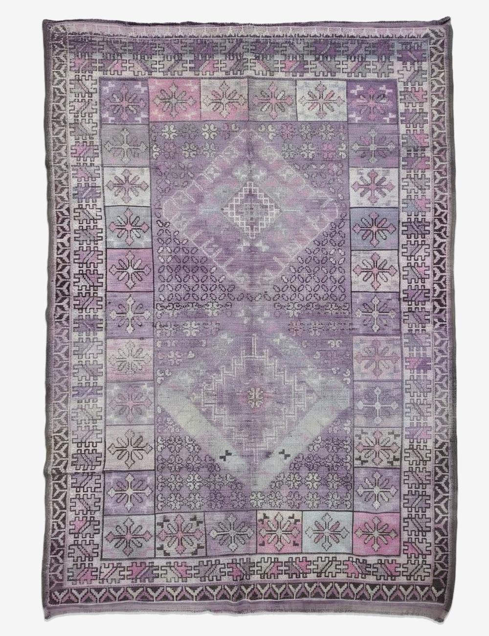 Authentic Berber Faded Rug 11.2 x 6.8 ft / 340 x 210 cm