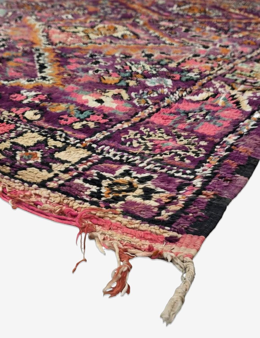 Moroccan Vintage Area Rug 9.5 x 5.9 ft / 290 x 181 cm