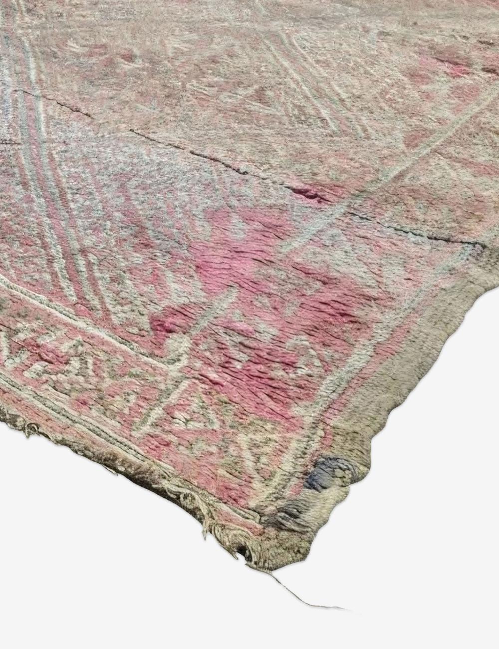 Vintage Pink Moroccan Rug 9.2 x 6.5 ft / 280 x 200 cm