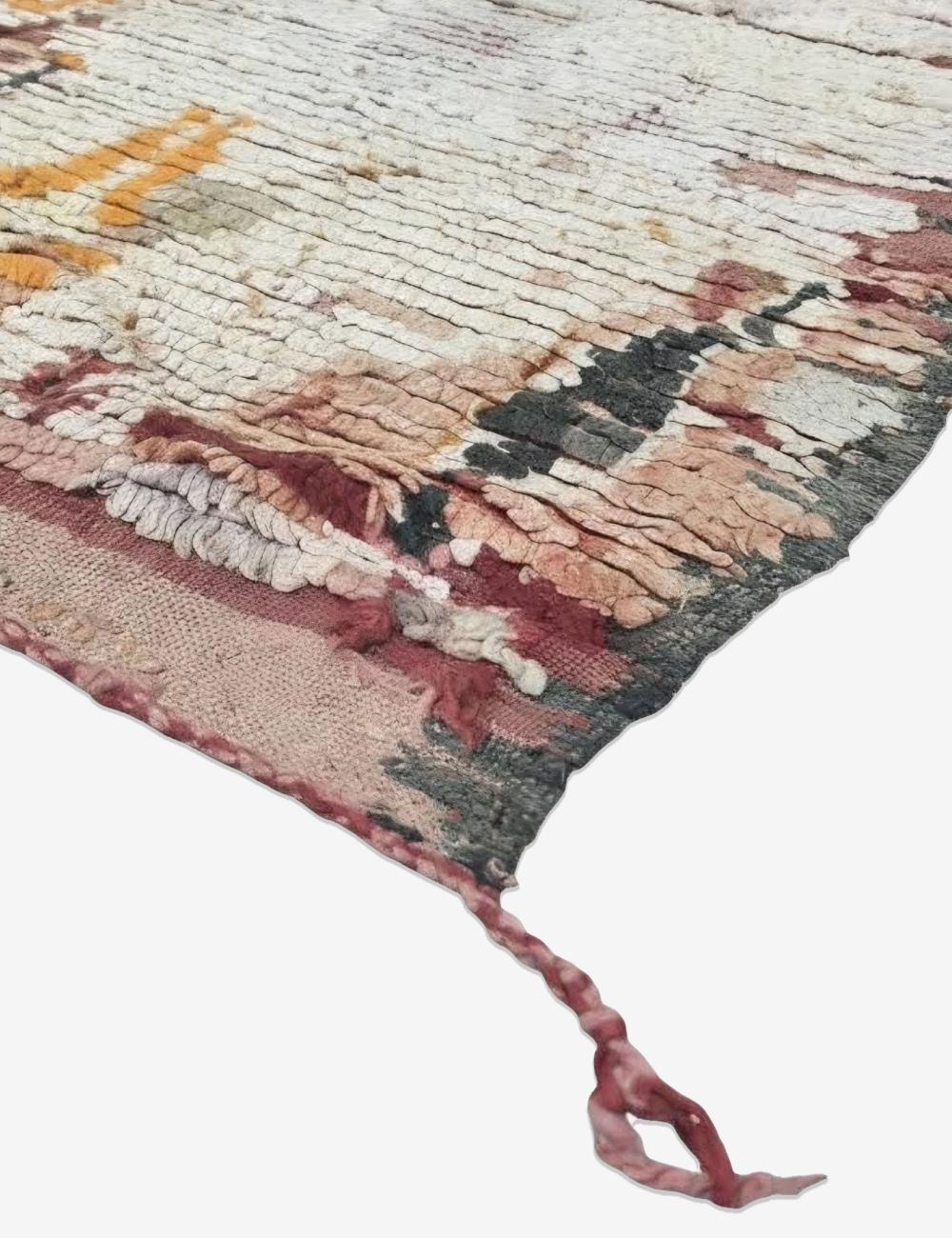 Abstract Berber Carpet 8.1 x 5.3 ft / 247 x 164 cm