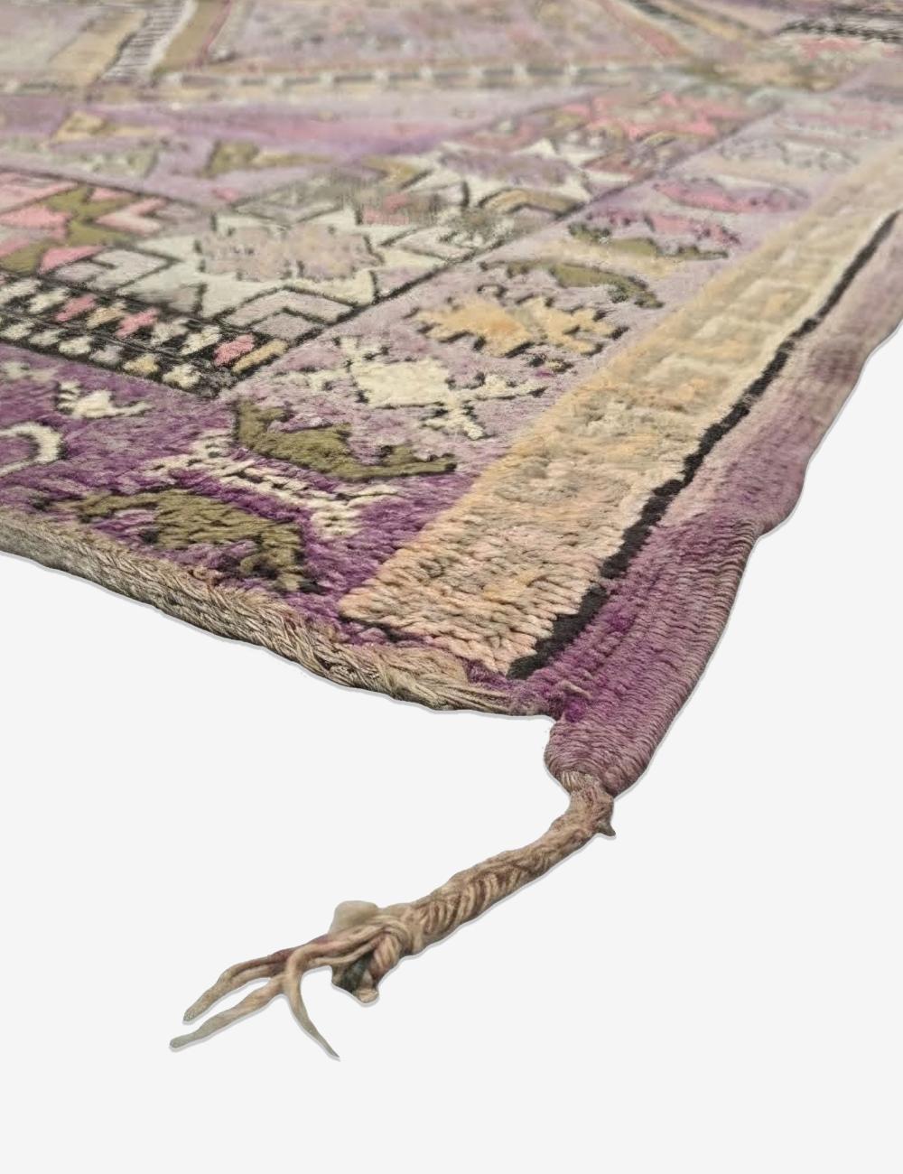 Vintage Moroccan Area Rug 9.8 x 5.8 ft / 300 x 177 cm