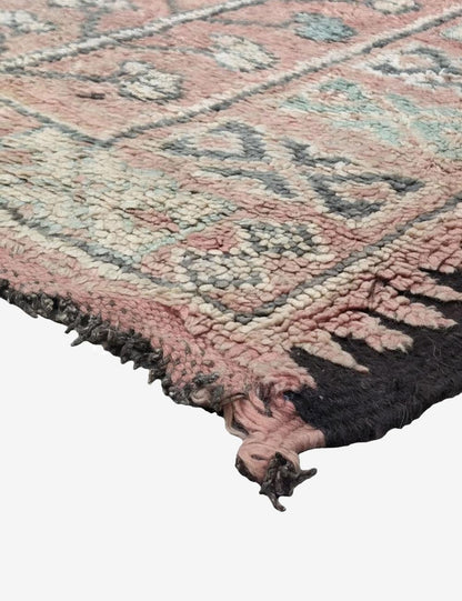 Vintage Pink Moroccan Rug 12.1 x 5.5 ft / 370 x 170 cm
