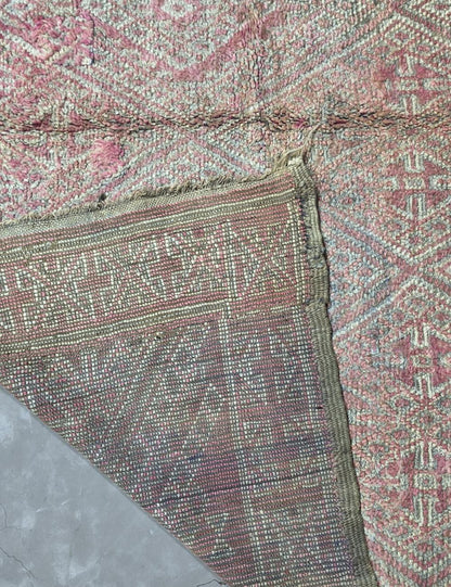 Vintage Pink Moroccan Rug 9.2 x 6.5 ft / 280 x 200 cm