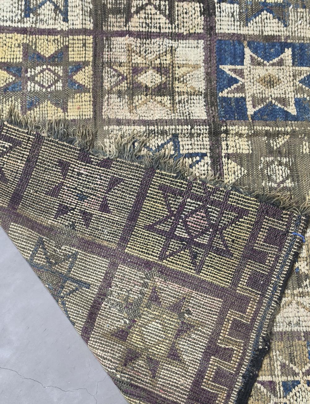 Geometric Tribal Moroccan Rug 6.4 x 5.4 ft / 196 x 167 cm