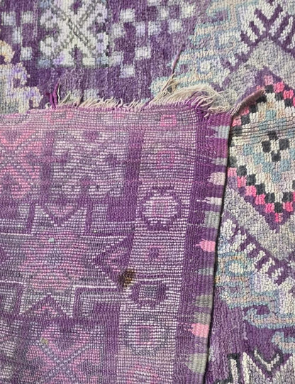 Lavender Moroccan Area Rug 8.4 x 5.9 ft / 257 x 180 cm