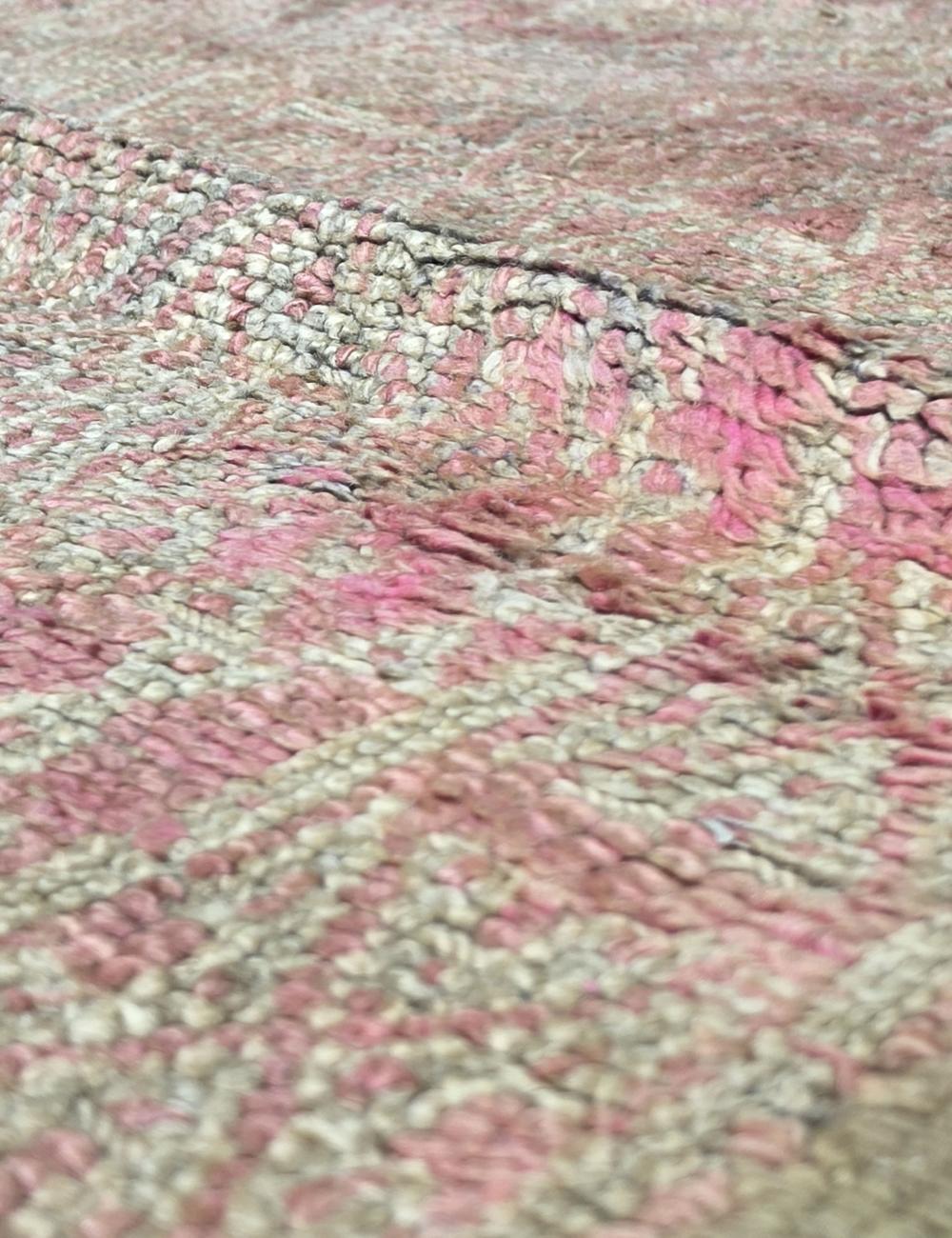 Vintage Pink Moroccan Rug 9.2 x 6.5 ft / 280 x 200 cm