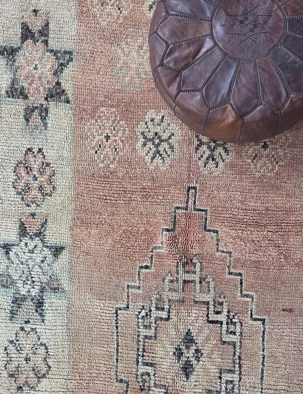 Soft Blush Moroccan Rug 9.7 x 5.3 ft / 296 x 164 cm