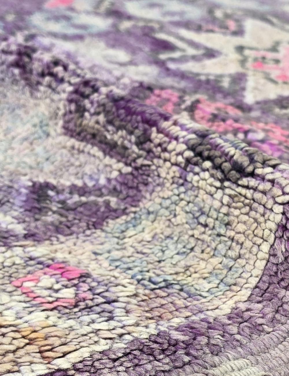 Lavender Moroccan Area Rug 8.4 x 5.9 ft / 257 x 180 cm