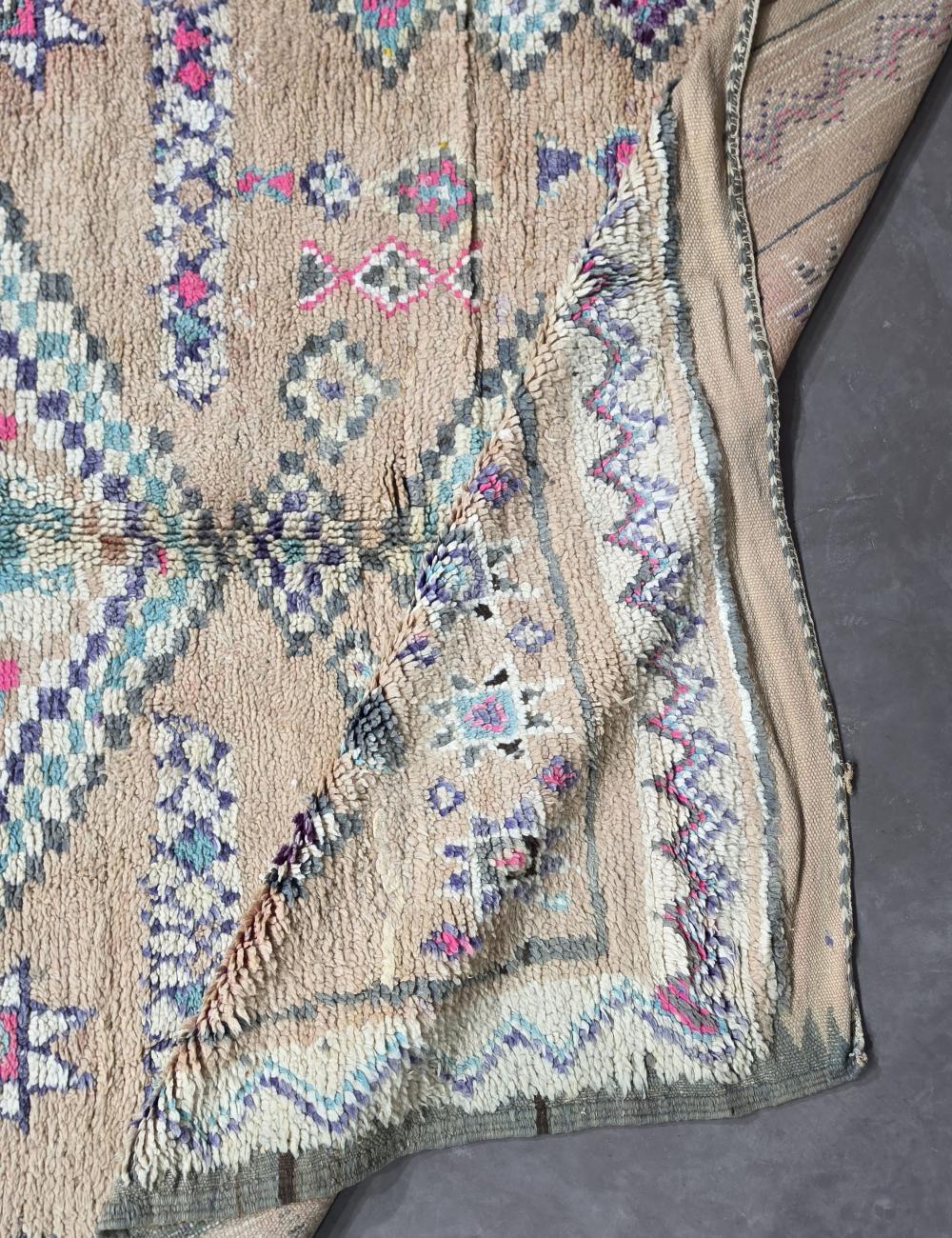 Vintage Boujad Rug 10.5 x 6 ft / 320 x 184 cm