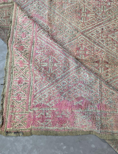 Vintage Pink Moroccan Rug 9.2 x 6.5 ft / 280 x 200 cm