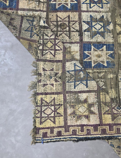 Geometric Tribal Moroccan Rug 6.4 x 5.4 ft / 196 x 167 cm