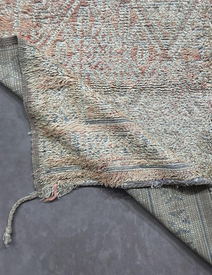 Handmade Faded Berber Wool Rug 10 x 6.4 ft / 305 x 195 cm