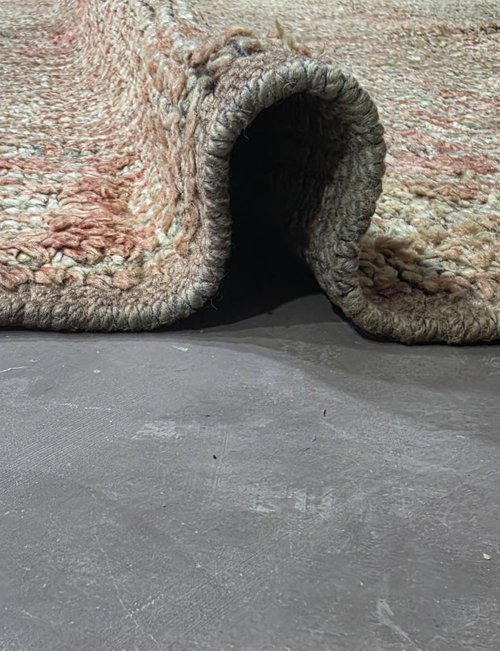 Handmade Faded Berber Wool Rug 10 x 6.4 ft / 305 x 195 cm