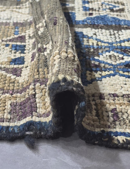 Geometric Tribal Moroccan Rug 6.4 x 5.4 ft / 196 x 167 cm