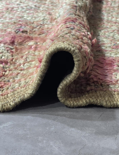 Vintage Pink Moroccan Rug 9.2 x 6.5 ft / 280 x 200 cm