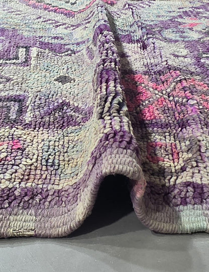 Lavender Moroccan Area Rug 8.4 x 5.9 ft / 257 x 180 cm