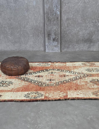 Faded Blush Moroccan Rug 11.2 x 5.2 ft / 340 x 161 cm