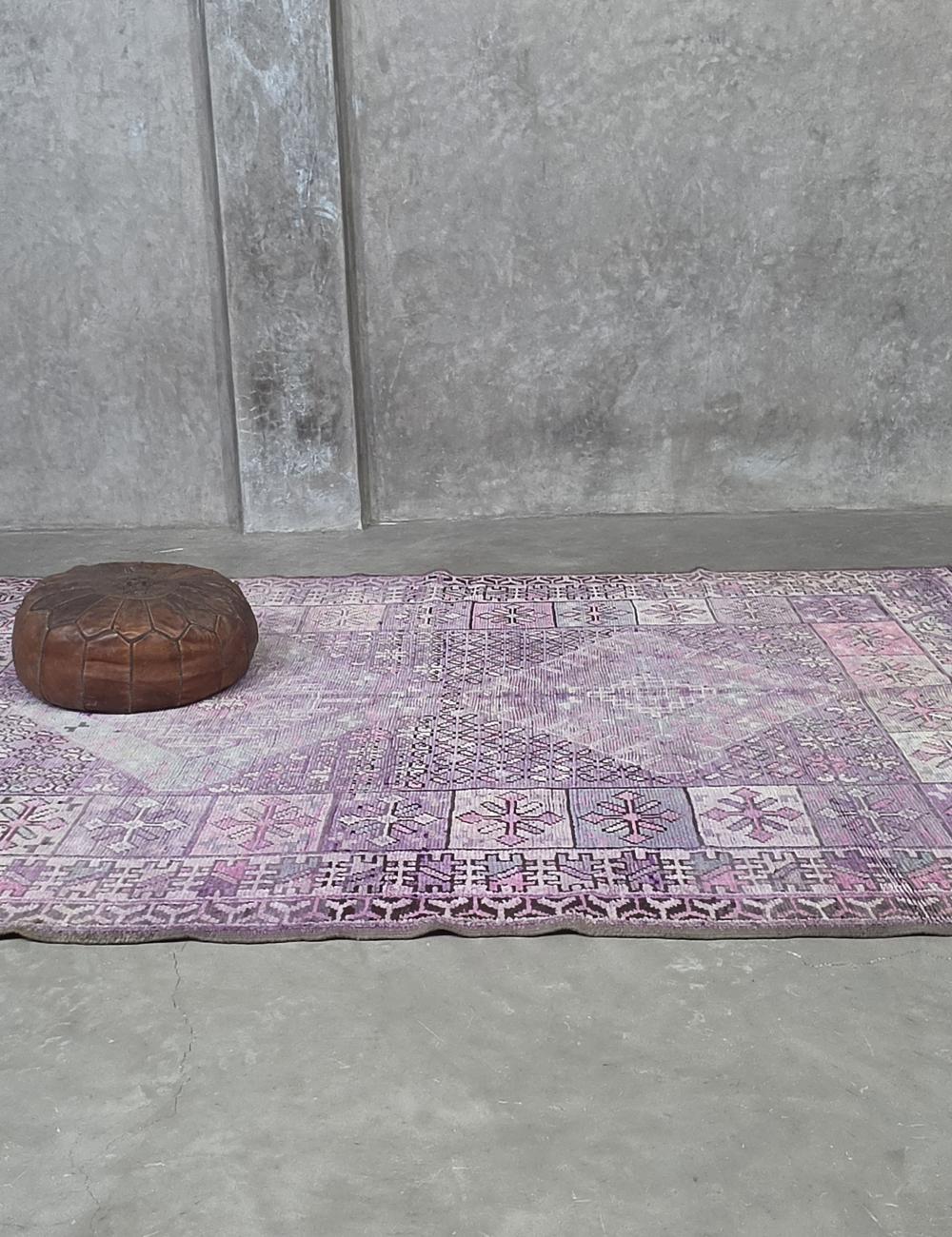Authentic Berber Faded Rug 11.2 x 6.8 ft / 340 x 210 cm