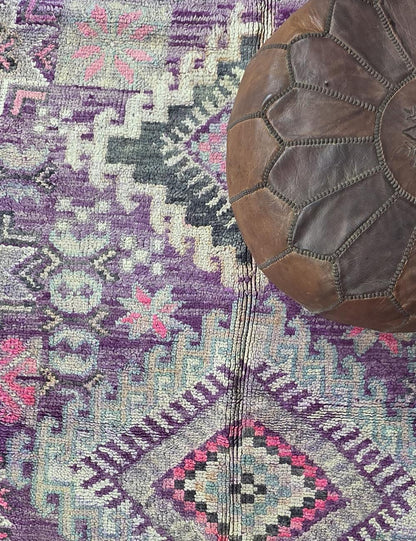 Lavender Moroccan Area Rug 8.4 x 5.9 ft / 257 x 180 cm