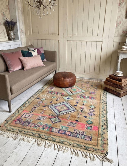 Vintage Boujad Rug 10.5 x 6 ft / 320 x 184 cm