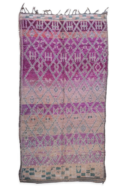 Purple Moroccan Rug 11.4 x 5.5 ft / 346 x 170 cm - Surcoma
