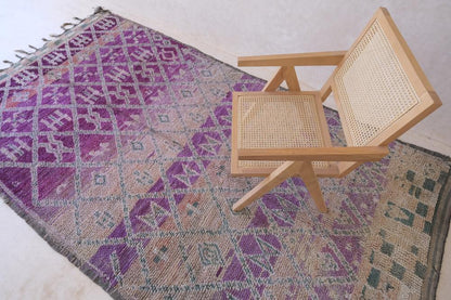 Purple Moroccan Rug 11.4 x 5.5 ft / 346 x 170 cm - Surcoma